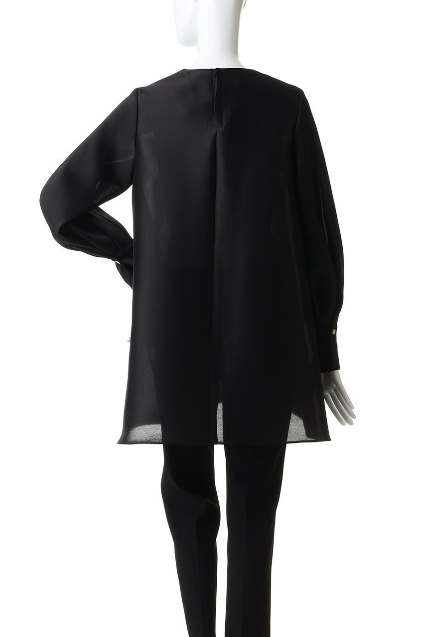 【エムフィル/M Fil】のシルキーWクロス ロングブラウス 人気、トレンドファッション・服の通販 founy(ファニー) 　ファッション　Fashion　レディースファッション　Fashion for Women　トップス・カットソー　Cut & Sew Tops　シャツ・ブラウス・オフィスカジュアル　Elegant Blouses & Button-Ups　エアリー　Airy Texture　カフス　Cuff Design　シルク　Silk, 100% Silk　スリーブ　Sleeve, Long Sleeve / Short Sleeve　フォルム　Silhouette, Form　ランダム　Random, Irregular　ロング　Long, Long-Length　other-4|ID: prp329100004910533 ipo3291000000036792837