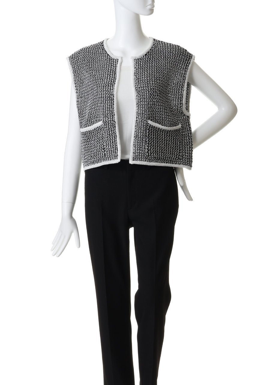 【アダワス/ADAWAS】のリネンブレンド メッシュ ベスト 人気、トレンドファッション・服の通販 founy(ファニー) 　ファッション　Fashion　レディースファッション　Fashion for Women　アウター　Coat / Outerwear Collection　レディースジャケット・軽アウター　Jackets　コンパクト　Compact, Small Size　ジャケット　Jacket, Outerwear　センター　Center, Center Line　パターン　Pattern, Design Print　フロント　Front, Front Design　ベスト　Vest, Waistcoat　メッシュ　Mesh, Net Fabric　リネン　Linen, Linen Fabric　other-2|ID: prp329100004910535 ipo3291000000036792850