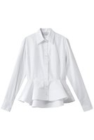 【ステラ マッカートニー/STELLA McCARTNEY】のポプリンペプラムシャツ 人気、トレンドファッション・服の通販 founy(ファニー) ファッション Fashion レディースファッション Fashion for Women トップス・カットソー Cut & Sew Tops シャツ・ブラウス・オフィスカジュアル Elegant Blouses & Button-Ups インナー Innerwear エレガント 上品 Elegant スウェット / スエット Sweatshirt, Sweatwear スリーブ Sleeve, Long Sleeve / Short Sleeve ペプラム Peplum, Flared Hem ロング Long, Long-Length |ID:prp329100004910546