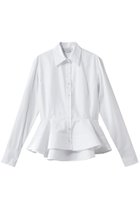 【ステラ マッカートニー/STELLA McCARTNEY】のポプリンペプラムシャツ 人気、トレンドファッション・服の通販 founy(ファニー) ファッション Fashion レディースファッション Fashion for Women トップス・カットソー Cut & Sew Tops シャツ・ブラウス・オフィスカジュアル Elegant Blouses & Button-Ups インナー Innerwear エレガント 上品 Elegant スウェット / スエット Sweatshirt, Sweatwear スリーブ Sleeve, Long Sleeve / Short Sleeve ペプラム Peplum, Flared Hem ロング Long, Long-Length thumbnail ピュアホワイト|ID: prp329100004910546 ipo3291000000036792948