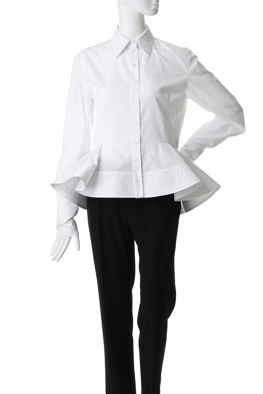 【ステラ マッカートニー/STELLA McCARTNEY】のポプリンペプラムシャツ 人気、トレンドファッション・服の通販 founy(ファニー) ファッション Fashion レディースファッション Fashion for Women トップス・カットソー Cut & Sew Tops シャツ・ブラウス・オフィスカジュアル Elegant Blouses & Button-Ups インナー Innerwear エレガント 上品 Elegant スウェット / スエット Sweatshirt, Sweatwear スリーブ Sleeve, Long Sleeve / Short Sleeve ペプラム Peplum, Flared Hem ロング Long, Long-Length other-2|ID: prp329100004910546 ipo3291000000036792949