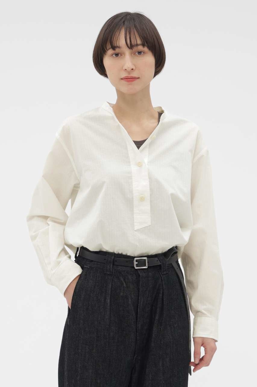 【マーガレットハウエル/MARGARET HOWELL】のTINY GINGHAM COTTON SHIRT インテリア・キッズ・メンズ・レディースファッション・服の通販 founy(ファニー) 　ファッション　Fashion　レディースファッション　Fashion for Women　トップス・カットソー　Cut & Sew Tops　シャツ・ブラウス・オフィスカジュアル　Elegant Blouses & Button-Ups　ギンガム　Gingham, Gingham Fabric　スリーブ　Sleeve, Long Sleeve / Short Sleeve　チェック　Check, Plaid, Tartan　バランス　Balance, Style Balance　フィット　Fit, Slim Fit　フロント　Front, Front Design　リラックス　Relax, Relaxed Fit　ロング　Long, Long-Length　ワッシャー　Washer, Crinkled Finish　定番　Standard, Basic Item　無地　Plain, Solid Color　ホワイト|ID: prp329100004910549 ipo3291000000036792970