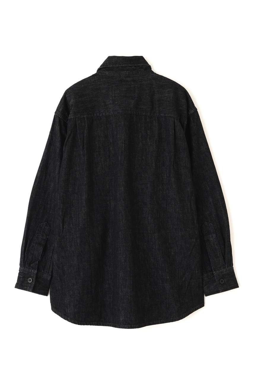 【マーガレットハウエル/MARGARET HOWELL】のCANTON BLACK LIGHT DENIM SHIRT 人気、トレンドファッション・服の通販 founy(ファニー) ファッション Fashion レディースファッション Fashion for Women トップス・カットソー Cut & Sew Tops シャツ・ブラウス・オフィスカジュアル Elegant Blouses & Button-Ups スリーブ Sleeve, Long Sleeve / Short Sleeve デニム Denim, Jeans Material ネップ Nepp, Slub Yarn ベーシック Basic, Essential ロング Long, Long-Length ロールアップ Roll-Up, Cuffed Hem ワーク Workwear, Utility Style ヴィンテージ Vintage Style other-6|ID: prp329100004910550 ipo3291000000036792980