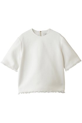 【ジェイドット/j.】 コットン混ツイード コンパクトブラウス人気、トレンドファッション・服の通販 founy(ファニー) ファッション Fashion レディースファッション Fashion for Women トップス・カットソー Cut & Sew Tops シャツ・ブラウス・オフィスカジュアル Elegant Blouses & Button-Ups コンパクト Compact, Small Size ショート Short, Short Length スリーブ Sleeve, Long Sleeve / Short Sleeve ツイード Twill, Twill Weave デニム Denim, Jeans Material フリンジ Fringe, Tassel 夏 Summer |ID:prp329100004910561