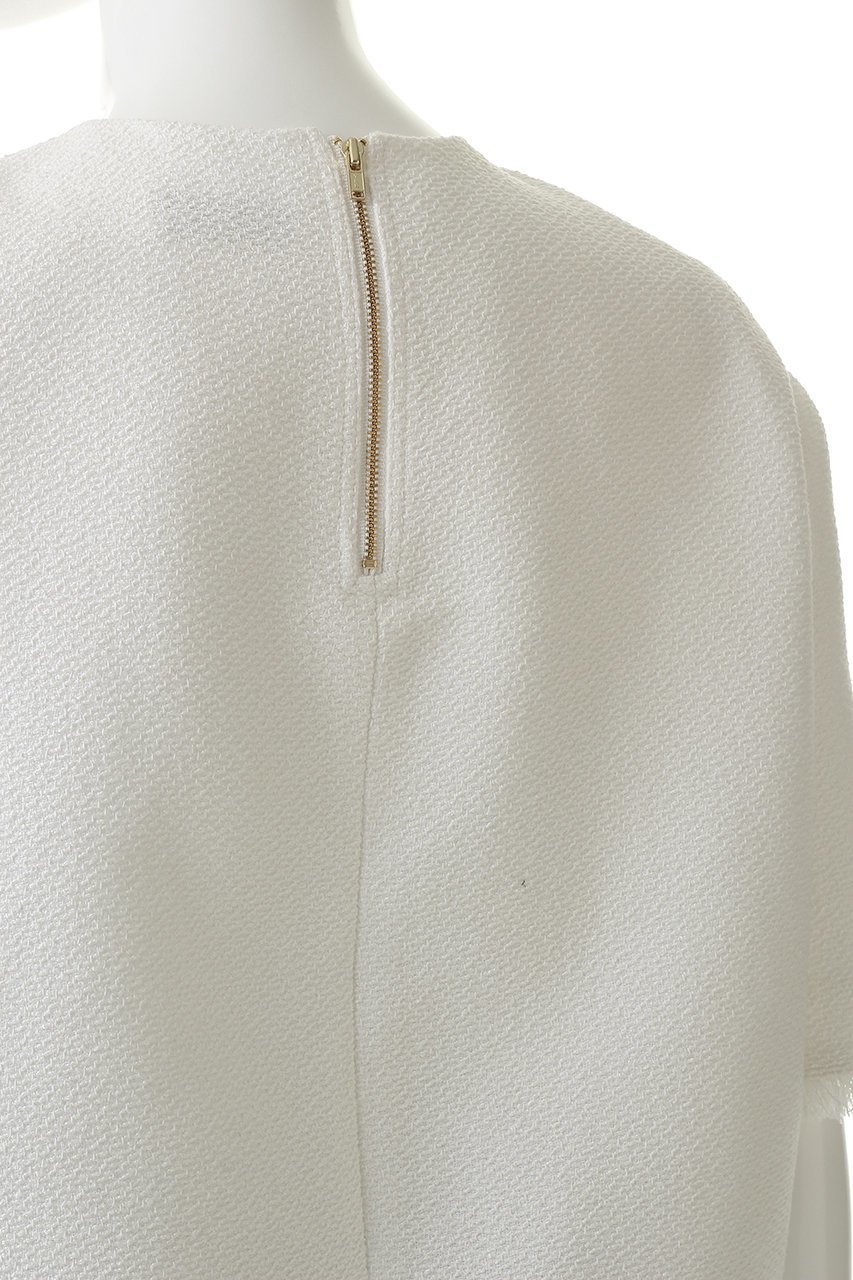 【ジェイドット/j.】のコットン混ツイード コンパクトブラウス 人気、トレンドファッション・服の通販 founy(ファニー) 　ファッション　Fashion　レディースファッション　Fashion for Women　トップス・カットソー　Cut & Sew Tops　シャツ・ブラウス・オフィスカジュアル　Elegant Blouses & Button-Ups　コンパクト　Compact, Small Size　ショート　Short, Short Length　スリーブ　Sleeve, Long Sleeve / Short Sleeve　ツイード　Twill, Twill Weave　デニム　Denim, Jeans Material　フリンジ　Fringe, Tassel　夏　Summer　other-5|ID: prp329100004910561 ipo3291000000036793074