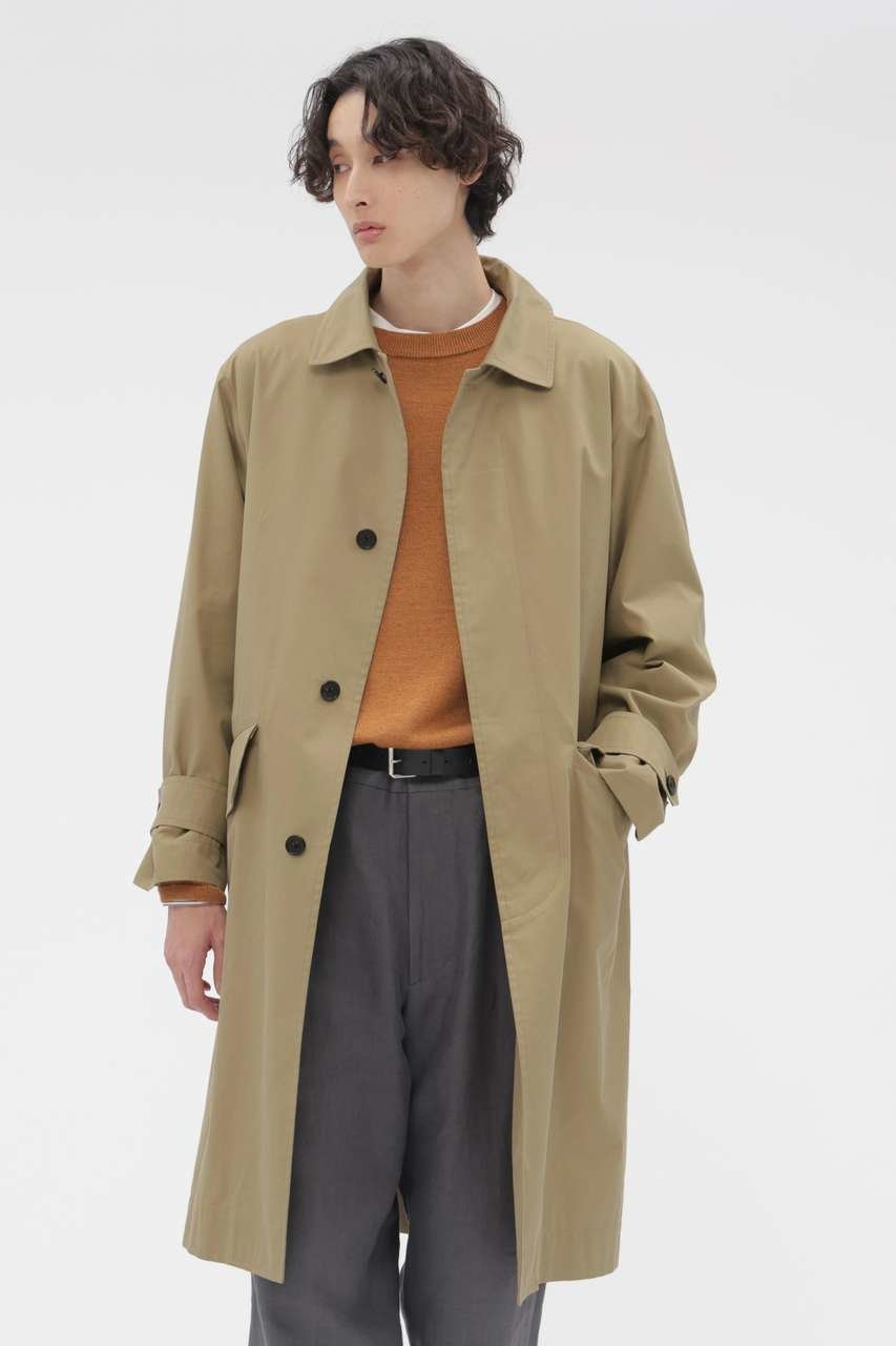 【その他のブランド/Other】のCOTTON NYLON GABARDINE COAT インテリア・キッズ・メンズ・レディースファッション・服の通販 founy(ファニー) 　ファッション　Fashion　レディースファッション　Fashion for Women　アウター　Coat / Outerwear Collection　コート・ロングコート・ピーコート　Long Coats, Peacoats & More　フラップ　Flap, Flap Pocket　ポケット　Pocket, Pocket Detail　ロング　Long, Long-Length　ベージュ|ID: prp329100004910565 ipo3291000000036793101