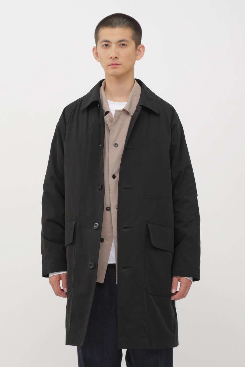 【その他のブランド/Other】のWORN COTTON NYLON COAT インテリア・キッズ・メンズ・レディースファッション・服の通販 founy(ファニー) 　ファッション　Fashion　レディースファッション　Fashion for Women　アウター　Coat / Outerwear Collection　コート・ロングコート・ピーコート　Long Coats, Peacoats & More　フラップ　Flap, Flap Pocket　ポケット　Pocket, Pocket Detail　ロング　Long, Long-Length　ワーク　Workwear, Utility Style　新作・新入荷　New Arrivals / New In　ブラック|ID: prp329100004910566 ipo3291000000036793111