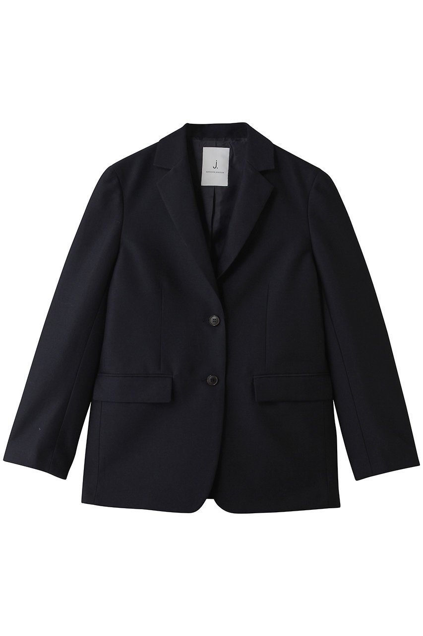 【ジェイドット/j.】のシルキーダブルフェイス シングルジャケット インテリア・キッズ・メンズ・レディースファッション・服の通販 founy(ファニー) 　ファッション　Fashion　レディースファッション　Fashion for Women　アウター　Coat / Outerwear Collection　レディースジャケット・軽アウター　Jackets　シンプル　Simple, Minimal　ジャケット　Jacket, Outerwear　パーティ　Party, Party Style　ビッグ　Big, Oversized　ネイビー|ID: prp329100004910569 ipo3291000000036793136