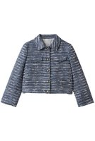【ジェイドット/j.】のファンシーツイード 衿付きジャケット 人気、トレンドファッション・服の通販 founy(ファニー) ファッション Fashion レディースファッション Fashion for Women アウター Coat / Outerwear Collection レディースジャケット・軽アウター Jackets イタリア Italy エレガント 上品 Elegant ジャケット Jacket, Outerwear ツイード Twill, Twill Weave デニム Denim, Jeans Material メタル Metal, Metal Parts |ID:prp329100004910570