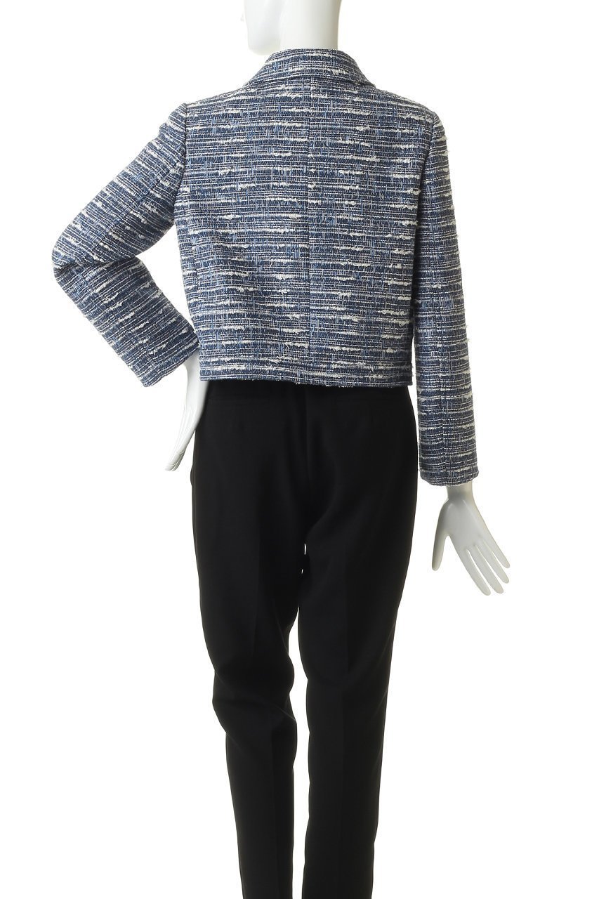 【ジェイドット/j.】のファンシーツイード 衿付きジャケット 人気、トレンドファッション・服の通販 founy(ファニー) 　ファッション　Fashion　レディースファッション　Fashion for Women　アウター　Coat / Outerwear Collection　レディースジャケット・軽アウター　Jackets　イタリア　Italy　エレガント 上品　Elegant　ジャケット　Jacket, Outerwear　ツイード　Twill, Twill Weave　デニム　Denim, Jeans Material　メタル　Metal, Metal Parts　other-4|ID: prp329100004910570 ipo3291000000036793149