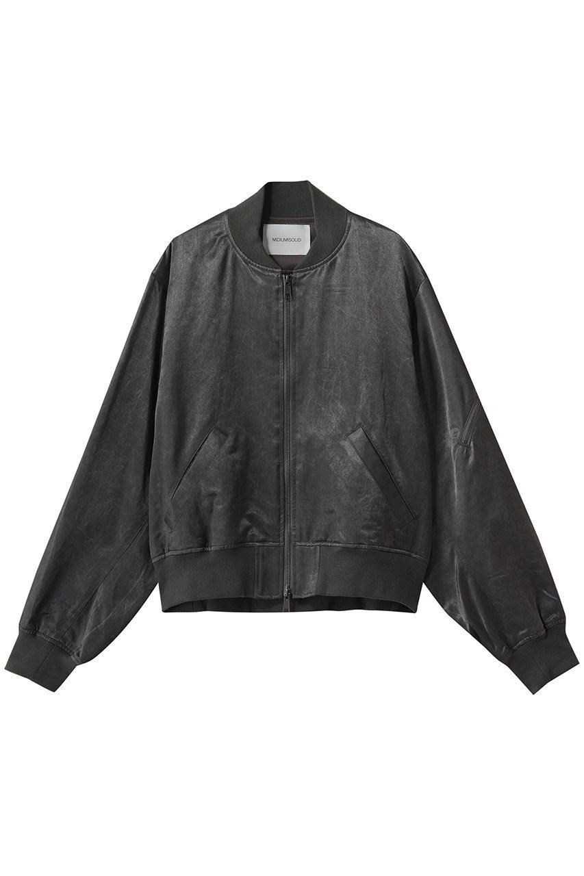 【ミディウミソリッド/MIDIUMISOLID / MEN】の【MEN】bleach satin MA-1 MA-1 インテリア・キッズ・メンズ・レディースファッション・服の通販 founy(ファニー) ファッション Fashion メンズファッション Fashion for Men アンティーク Antique-Inspired サテン Satin, Glossy Fabric ジャケット Jacket, Outerwear ブリーチ Bleach, Washed Finish ブルゾン Blouson, Bomber Jacket ミリタリー Military, Army Style モダン Modern, Contemporary black|ID: prp329100004910571 ipo3291000000036793156
