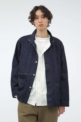【マーガレット ハウエル/MARGARET HOWELL / MEN】のCANTON LIGHT DENIM 大人の最旬トレンドファッション＆コーディネート founy(ファウニー) ファッション Fashion メンズファッション Fashion for Men コンパクト Compact, Small Size ジャケット Jacket, Outerwear ジーンズ Jeans, Denim Pants デニム Denim, Jeans Material ネップ Nepp, Slub Yarn バランス Balance, Style Balance パッチ Patch, Appliqué フロント Front, Front Design ブルゾン Blouson, Bomber Jacket ポケット Pocket, Pocket Detail ワーク Workwear, Utility Style |ID:prp329100004910581