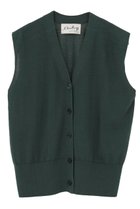 【マルティニーク/martinique】の【l heritage martinique】シルクコットンVネックジレ 人気、トレンドファッション・服の通販 founy(ファニー) ファッション Fashion レディースファッション Fashion for Women トップス・カットソー Cut & Sew Tops ニット Knit Tops & Sweaters カーディガン・羽織り Layered Style Cardigans ベスト&ジレ / 重ね着スタイル Vests & Gilets Vネックトップス V-Neck Tops / V-Cut Neckline Shirts おすすめ Recommended / Our Picks カーディガン Cardigan, Knitwear シルク Silk, 100% Silk シンプル Simple, Minimal ボトム Bottoms, Lower Wear エレガント 上品 Elegant thumbnail グリーン|ID: prp329100004910589 ipo3291000000036793335