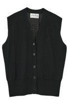 【マルティニーク/martinique】の【l heritage martinique】シルクコットンVネックジレ 人気、トレンドファッション・服の通販 founy(ファニー) ファッション Fashion レディースファッション Fashion for Women トップス・カットソー Cut & Sew Tops ニット Knit Tops & Sweaters カーディガン・羽織り Layered Style Cardigans ベスト&ジレ / 重ね着スタイル Vests & Gilets Vネックトップス V-Neck Tops / V-Cut Neckline Shirts おすすめ Recommended / Our Picks カーディガン Cardigan, Knitwear シルク Silk, 100% Silk シンプル Simple, Minimal ボトム Bottoms, Lower Wear エレガント 上品 Elegant thumbnail ブラック|ID: prp329100004910589 ipo3291000000036793336