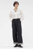 【マーガレットハウエル/MARGARET HOWELL】のCANTON BLACK LIGHT DENIM TROUSERS 人気、トレンドファッション・服の通販 founy(ファニー) ファッション Fashion レディースファッション Fashion for Women パンツ Pants & Trousers デニムパンツ・ジーンズ・美脚デニム Denim Jeans & Pants デニム Denim, Jeans Material ネップ Nepp, Slub Yarn フィット Fit, Slim Fit リラックス Relax, Relaxed Fit ワーク Workwear, Utility Style ヴィンテージ Vintage Style thumbnail ブラック|ID: prp329100004910592 ipo3291000000036793354