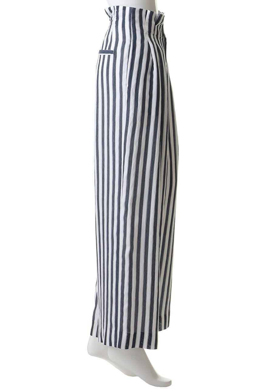 【エムフィル/M Fil】のリゾートストライプ ハイウエストシャーリングパンツ 人気、トレンドファッション・服の通販 founy(ファニー) 　ファッション　Fashion　レディースファッション　Fashion for Women　パンツ　Pants & Trousers　シアー　Sheer, See-Through　シャーリング　Shirring, Ruched　シンプル　Simple, Minimal　ストライプ　Stripe, Striped Pattern　リゾート　Resort, Vacation Style　エレガント 上品　Elegant　other-3|ID: prp329100004910594 ipo3291000000036793372