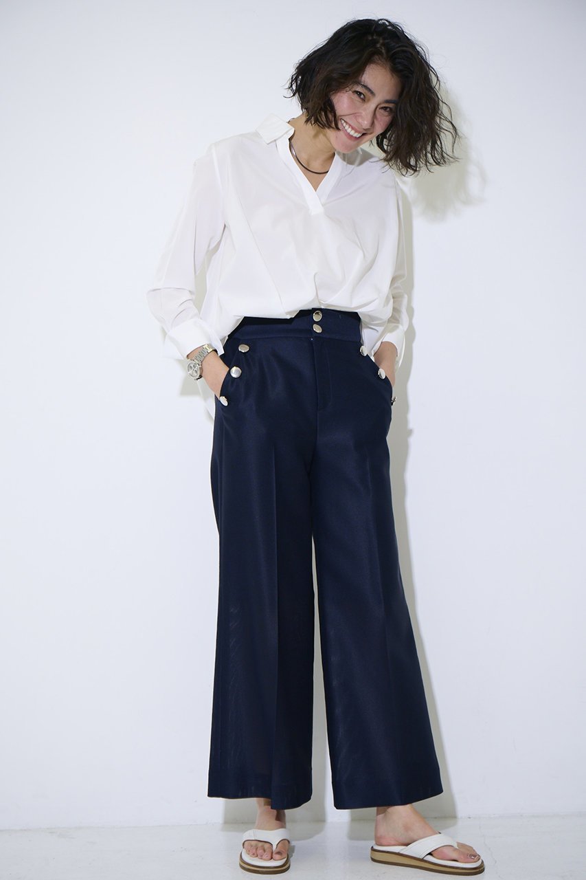 【エムフィル/M Fil】のレノクロス マリンパンツ 人気、トレンドファッション・服の通販 founy(ファニー) ファッション Fashion レディースファッション Fashion for Women パンツ Pants & Trousers ストレッチ Stretch, Stretchy Fabric ポケット Pocket, Pocket Detail メタル Metal, Metal Parts エレガント 上品 Elegant other-7|ID: prp329100004910595 ipo3291000000036793385