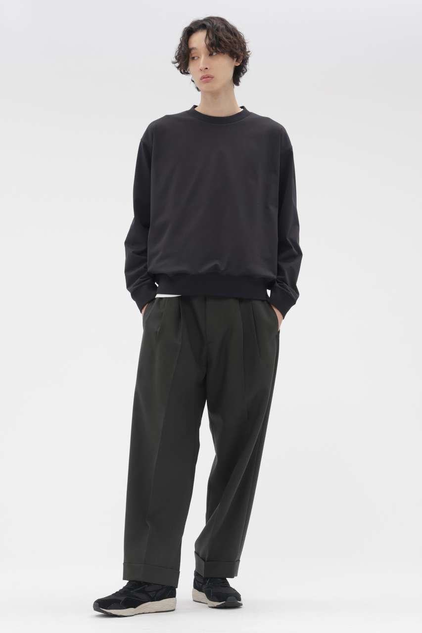 【その他のブランド/Other】のDOUBLE TWISTED WOOL TROUSERS 人気、トレンドファッション・服の通販 founy(ファニー) 　ファッション　Fashion　レディースファッション　Fashion for Women　パンツ　Pants & Trousers　おすすめ　Recommended / Our Picks　キャンバス　Canvas, Canvas Fabric　セットアップ　Set-Up, Coordinated Outfit　ダブル　Double, Double-Breasted　ブルゾン　Blouson, Bomber Jacket　プリーツ　Pleats, Pleated　ループ　Loop, Loop Knit　ワイド　Wide, Wide Fit　other-4|ID: prp329100004910604 ipo3291000000036793453