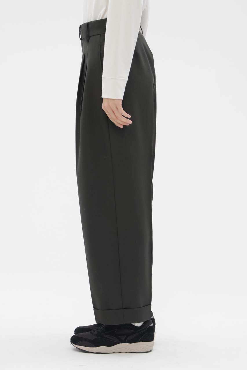 【その他のブランド/Other】のDOUBLE TWISTED WOOL TROUSERS 人気、トレンドファッション・服の通販 founy(ファニー) 　ファッション　Fashion　レディースファッション　Fashion for Women　パンツ　Pants & Trousers　おすすめ　Recommended / Our Picks　キャンバス　Canvas, Canvas Fabric　セットアップ　Set-Up, Coordinated Outfit　ダブル　Double, Double-Breasted　ブルゾン　Blouson, Bomber Jacket　プリーツ　Pleats, Pleated　ループ　Loop, Loop Knit　ワイド　Wide, Wide Fit　other-8|ID: prp329100004910604 ipo3291000000036793457