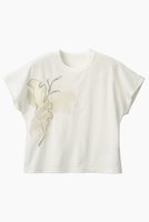 【ミューラル/MURRAL】のFlutter patchwork エンブロイダード トップス 人気、トレンドファッション・服の通販 founy(ファニー) ファッション Fashion レディースファッション Fashion for Women トップス・カットソー Cut & Sew Tops シャツ・ブラウス・オフィスカジュアル Elegant Blouses & Button-Ups ロングTシャツ・Tシャツ Longline T-Shirts & Tees カットソー・ベーシックTシャツ Cut-and-Sewn Tops / Stretch Tees & Basics オーガンジー Organza Fabric シアー Sheer, See-Through ショート Short, Short Length スリーブ Sleeve, Long Sleeve / Short Sleeve チュール Tulip, Tulip Motif パッチワーク Patchwork, Mixed Fabric |ID:prp329100004910618