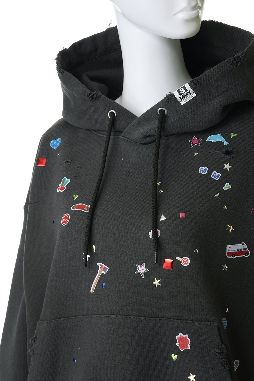 【メゾン ミハラヤスヒロ/Maison MIHARA YASUHIRO】の【Maison MIHARA YASUHIRO】KIDS STICKER フーディー 人気、トレンドファッション・服の通販 founy(ファニー) 　ファッション　Fashion　レディースファッション　Fashion for Women　トップス・カットソー　Cut & Sew Tops　シャツ・ブラウス・オフィスカジュアル　Elegant Blouses & Button-Ups　レディースパーカー・カジュアルフーディー　Casual Hoodies & Sweatshirts　ロングTシャツ・Tシャツ　Longline T-Shirts & Tees　スウェット・クルーネックトップス　Sweatshirts & Crewnecks / Relaxed Fit Sweat Tops　カットソー・ベーシックTシャツ　Cut-and-Sewn Tops / Stretch Tees & Basics　other-5|ID: prp329100004910619 ipo3291000000036793596