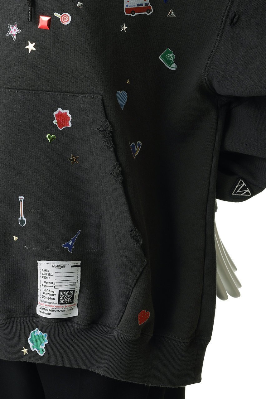 【メゾン ミハラヤスヒロ/Maison MIHARA YASUHIRO】の【Maison MIHARA YASUHIRO】KIDS STICKER フーディー 人気、トレンドファッション・服の通販 founy(ファニー) 　ファッション　Fashion　レディースファッション　Fashion for Women　トップス・カットソー　Cut & Sew Tops　シャツ・ブラウス・オフィスカジュアル　Elegant Blouses & Button-Ups　レディースパーカー・カジュアルフーディー　Casual Hoodies & Sweatshirts　ロングTシャツ・Tシャツ　Longline T-Shirts & Tees　スウェット・クルーネックトップス　Sweatshirts & Crewnecks / Relaxed Fit Sweat Tops　カットソー・ベーシックTシャツ　Cut-and-Sewn Tops / Stretch Tees & Basics　other-6|ID: prp329100004910619 ipo3291000000036793597