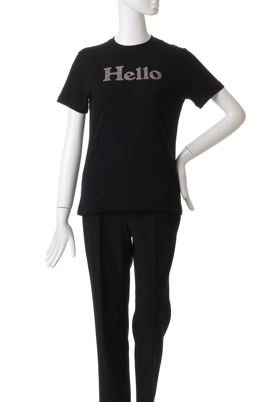 【マディソンブルー/MADISONBLUE】のHELLO TEE PARIS Tシャツ 人気、トレンドファッション・服の通販 founy(ファニー) 　ファッション　Fashion　レディースファッション　Fashion for Women　トップス・カットソー　Cut & Sew Tops　シャツ・ブラウス・オフィスカジュアル　Elegant Blouses & Button-Ups　ロングTシャツ・Tシャツ　Longline T-Shirts & Tees　カットソー・ベーシックTシャツ　Cut-and-Sewn Tops / Stretch Tees & Basics　グリッター　Glitter, Sparkle　ショート　Short, Short Length　ジャケット　Jacket, Outerwear　スリーブ　Sleeve, Long Sleeve / Short Sleeve　バランス　Balance, Style Balance　プリント　Print, Printed Pattern　other-2|ID: prp329100004910625 ipo3291000000036793640
