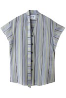 【スタニングルアー/STUNNING LURE】の【Waltz】ストライプアシンメトリーカラーシャツ 人気、トレンドファッション・服の通販 founy(ファニー) ファッション Fashion レディースファッション Fashion for Women トップス・カットソー Cut & Sew Tops シャツ・ブラウス・オフィスカジュアル Elegant Blouses & Button-Ups アシンメトリー Asymmetrical Style インナー Innerwear ショルダー Shoulder, Shoulder Strap ジャケット Jacket, Outerwear ストライプ Stripe, Striped Pattern スリーブ Sleeve, Long Sleeve / Short Sleeve ドロップ Drop Shoulder, Dropped Style バランス Balance, Style Balance ヘムライン Hemline, Bottom Cut モダン Modern, Contemporary ラウンド Round, Round Neck ロング Long, Long-Length ワッシャー Washer, Crinkled Finish 夏 Summer 春 Spring S/S・春夏 SS, Spring/Summer, Warm Season |ID:prp329100004910626