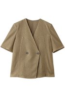 【スタニングルアー/STUNNING LURE】の【Waltz】ラッセルハーフスリーブジャケット 人気、トレンドファッション・服の通販 founy(ファニー) ファッション Fashion レディースファッション Fashion for Women アウター Coat / Outerwear Collection レディースジャケット・軽アウター Jackets インナー Innerwear ジャケット Jacket, Outerwear スリーブ Sleeve, Long Sleeve / Short Sleeve テーラード Tailored, Tailored Fit ハーフ Half, Half-Length バランス Balance, Style Balance ボックス Boxy, Box Shape モダン Modern, Contemporary ラッセル Raschel, Raschel Lace |ID:prp329100004910628