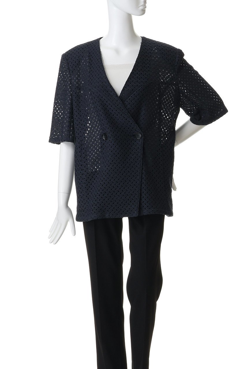 【スタニングルアー/STUNNING LURE】の【Waltz】ラッセルハーフスリーブジャケット 人気、トレンドファッション・服の通販 founy(ファニー) 　ファッション　Fashion　レディースファッション　Fashion for Women　アウター　Coat / Outerwear Collection　レディースジャケット・軽アウター　Jackets　インナー　Innerwear　ジャケット　Jacket, Outerwear　スリーブ　Sleeve, Long Sleeve / Short Sleeve　テーラード　Tailored, Tailored Fit　ハーフ　Half, Half-Length　バランス　Balance, Style Balance　ボックス　Boxy, Box Shape　モダン　Modern, Contemporary　ラッセル　Raschel, Raschel Lace　other-2|ID: prp329100004910628 ipo3291000000036793672