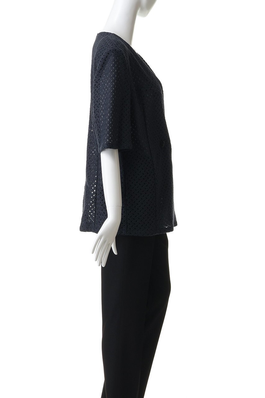 【スタニングルアー/STUNNING LURE】の【Waltz】ラッセルハーフスリーブジャケット 人気、トレンドファッション・服の通販 founy(ファニー) 　ファッション　Fashion　レディースファッション　Fashion for Women　アウター　Coat / Outerwear Collection　レディースジャケット・軽アウター　Jackets　インナー　Innerwear　ジャケット　Jacket, Outerwear　スリーブ　Sleeve, Long Sleeve / Short Sleeve　テーラード　Tailored, Tailored Fit　ハーフ　Half, Half-Length　バランス　Balance, Style Balance　ボックス　Boxy, Box Shape　モダン　Modern, Contemporary　ラッセル　Raschel, Raschel Lace　other-3|ID: prp329100004910628 ipo3291000000036793673