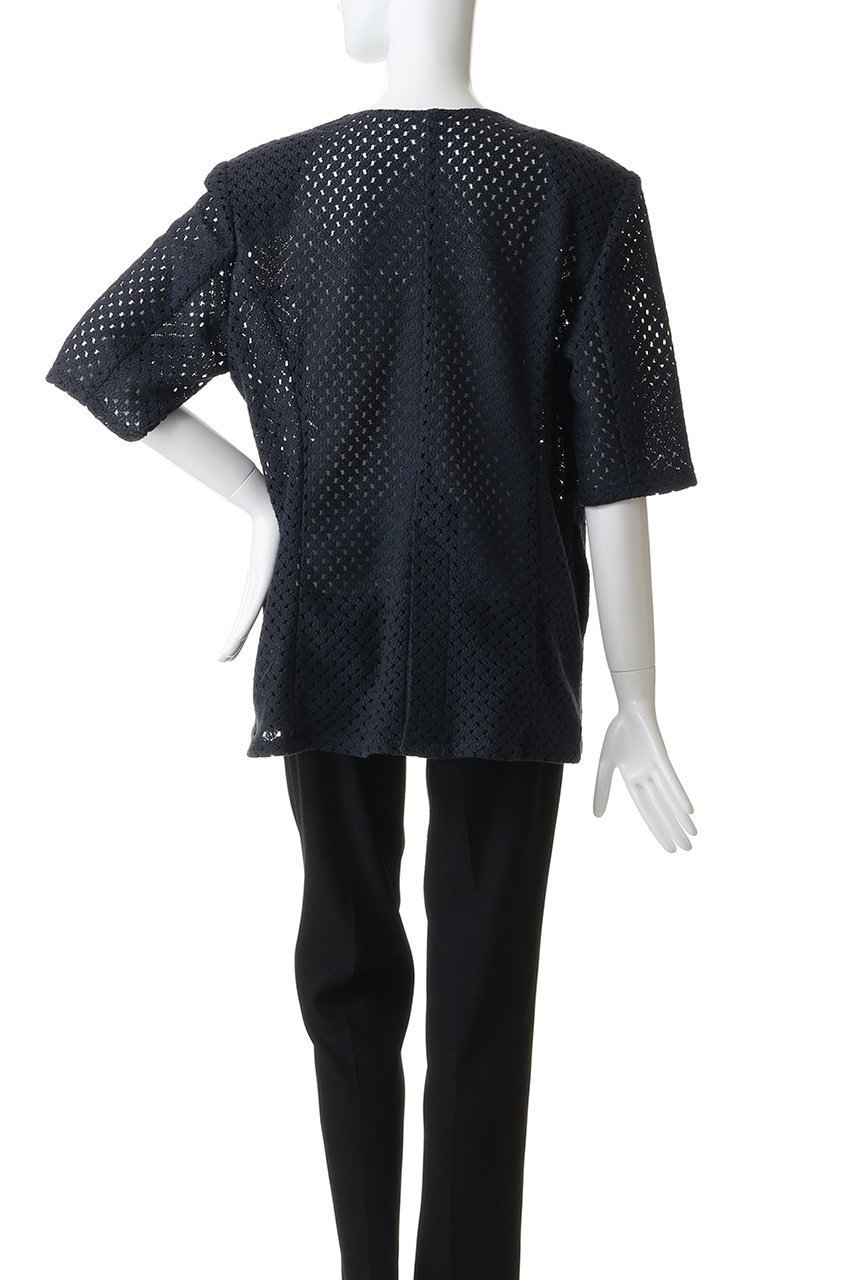 【スタニングルアー/STUNNING LURE】の【Waltz】ラッセルハーフスリーブジャケット 人気、トレンドファッション・服の通販 founy(ファニー) 　ファッション　Fashion　レディースファッション　Fashion for Women　アウター　Coat / Outerwear Collection　レディースジャケット・軽アウター　Jackets　インナー　Innerwear　ジャケット　Jacket, Outerwear　スリーブ　Sleeve, Long Sleeve / Short Sleeve　テーラード　Tailored, Tailored Fit　ハーフ　Half, Half-Length　バランス　Balance, Style Balance　ボックス　Boxy, Box Shape　モダン　Modern, Contemporary　ラッセル　Raschel, Raschel Lace　other-4|ID: prp329100004910628 ipo3291000000036793674