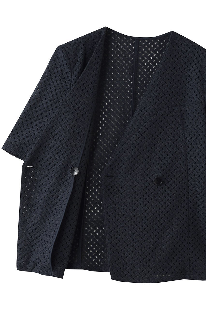 【スタニングルアー/STUNNING LURE】の【Waltz】ラッセルハーフスリーブジャケット 人気、トレンドファッション・服の通販 founy(ファニー) 　ファッション　Fashion　レディースファッション　Fashion for Women　アウター　Coat / Outerwear Collection　レディースジャケット・軽アウター　Jackets　インナー　Innerwear　ジャケット　Jacket, Outerwear　スリーブ　Sleeve, Long Sleeve / Short Sleeve　テーラード　Tailored, Tailored Fit　ハーフ　Half, Half-Length　バランス　Balance, Style Balance　ボックス　Boxy, Box Shape　モダン　Modern, Contemporary　ラッセル　Raschel, Raschel Lace　other-6|ID: prp329100004910628 ipo3291000000036793676