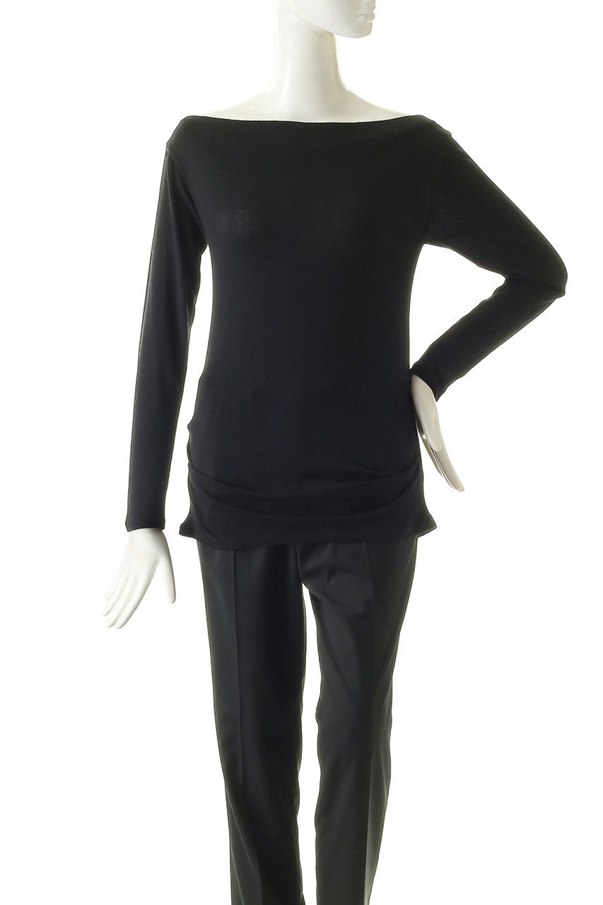 【フォーコーナーズ/+FOUR CORNERS】のハーフミラノ オフショルダーロングスリーブ プルオーバー 人気、トレンドファッション・服の通販 founy(ファニー) 　ファッション　Fashion　レディースファッション　Fashion for Women　トップス・カットソー　Cut & Sew Tops　シャツ・ブラウス・オフィスカジュアル　Elegant Blouses & Button-Ups　ロングTシャツ・Tシャツ　Longline T-Shirts & Tees　カジュアルプルオーバー・ニットトップス　Pullovers & Knit Tops / Casual Pullovers　カットソー・ベーシックTシャツ　Cut-and-Sewn Tops / Stretch Tees & Basics　ショート　Short, Short Length　スリーブ　Sleeve, Long Sleeve / Short Sleeve　デコルテ　Décolleté, Neckline　ハーフ　Half, Half-Length　ベーシック　Basic, Essential　ミラノ　Milano Style, Italian-Inspired　ロング　Long, Long-Length　エレガント 上品　Elegant　other-2|ID: prp329100004910633 ipo3291000000036793777