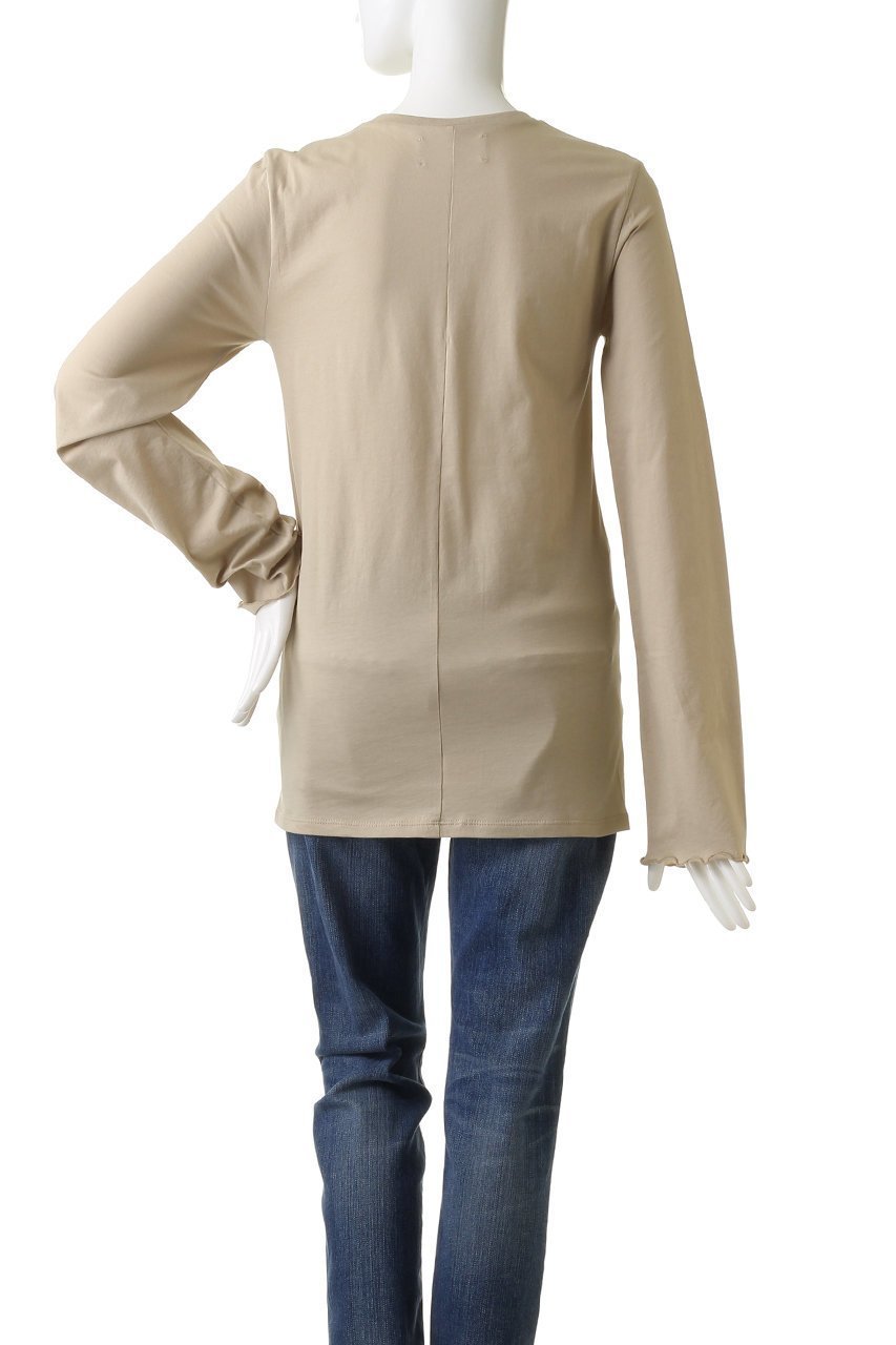 【マリリンムーン/MARILYN MOON】の【WALANCE】オーガニックコットンジャージートップ 人気、トレンドファッション・服の通販 founy(ファニー) ファッション Fashion レディースファッション Fashion for Women トップス・カットソー Cut & Sew Tops シャツ・ブラウス・オフィスカジュアル Elegant Blouses & Button-Ups ロングTシャツ・Tシャツ Longline T-Shirts & Tees カットソー・ベーシックTシャツ Cut-and-Sewn Tops / Stretch Tees & Basics オーガニック Organic Cotton シンプル Simple, Minimal スリーブ Sleeve, Long Sleeve / Short Sleeve ロング Long, Long-Length 長袖 Long Sleeve, Full Sleeve other-4|ID: prp329100004910635 ipo3291000000036845264