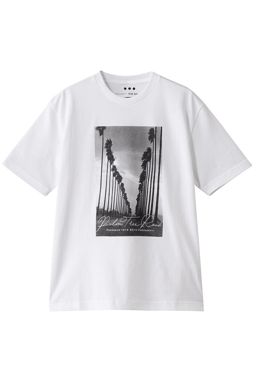 【エリオポール/heliopole】の【UNISEX】【THREE DOTS】グラフィックtee インテリア・キッズ・メンズ・レディースファッション・服の通販 founy(ファニー) ファッション Fashion レディースファッション Fashion for Women トップス・カットソー Cut & Sew Tops シャツ・ブラウス・オフィスカジュアル Elegant Blouses & Button-Ups ロングTシャツ・Tシャツ Longline T-Shirts & Tees カットソー・ベーシックTシャツ Cut-and-Sewn Tops / Stretch Tees & Basics ユニセックス Unisex, Genderless グラフィック Graphic, Graphic Design ショート Short, Short Length シンプル Simple, Minimal スリーブ Sleeve, Long Sleeve / Short Sleeve デニム Denim, Jeans Material プリント Print, Printed Pattern モノトーン Monotone, Black and White ホワイト|ID: prp329100004910643 ipo3291000000036793894