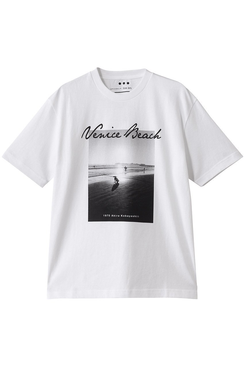 【エリオポール/heliopole】の【UNISEX】【THREE DOTS】グラフィックtee インテリア・キッズ・メンズ・レディースファッション・服の通販 founy(ファニー) ファッション Fashion レディースファッション Fashion for Women トップス・カットソー Cut & Sew Tops シャツ・ブラウス・オフィスカジュアル Elegant Blouses & Button-Ups ロングTシャツ・Tシャツ Longline T-Shirts & Tees カットソー・ベーシックTシャツ Cut-and-Sewn Tops / Stretch Tees & Basics ユニセックス Unisex, Genderless グラフィック Graphic, Graphic Design ショート Short, Short Length シンプル Simple, Minimal スリーブ Sleeve, Long Sleeve / Short Sleeve デニム Denim, Jeans Material プリント Print, Printed Pattern モノトーン Monotone, Black and White アイボリー|ID: prp329100004910643 ipo3291000000036793895