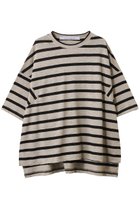 【プルミエ アロンディスモン/1er Arrondissement】の【COG THE BIGSMOKE】HARLEY リネンTシャツ 人気、トレンドファッション・服の通販 founy(ファニー) ファッション Fashion レディースファッション Fashion for Women トップス・カットソー Cut & Sew Tops シャツ・ブラウス・オフィスカジュアル Elegant Blouses & Button-Ups ロングTシャツ・Tシャツ Longline T-Shirts & Tees カットソー・ベーシックTシャツ Cut-and-Sewn Tops / Stretch Tees & Basics ショート Short, Short Length シンプル Simple, Minimal スリーブ Sleeve, Long Sleeve / Short Sleeve ボーダー Border, Stripe リネン Linen, Linen Fabric 夏 Summer thumbnail ボーダー|ID: prp329100004910649 ipo3291000000036793949