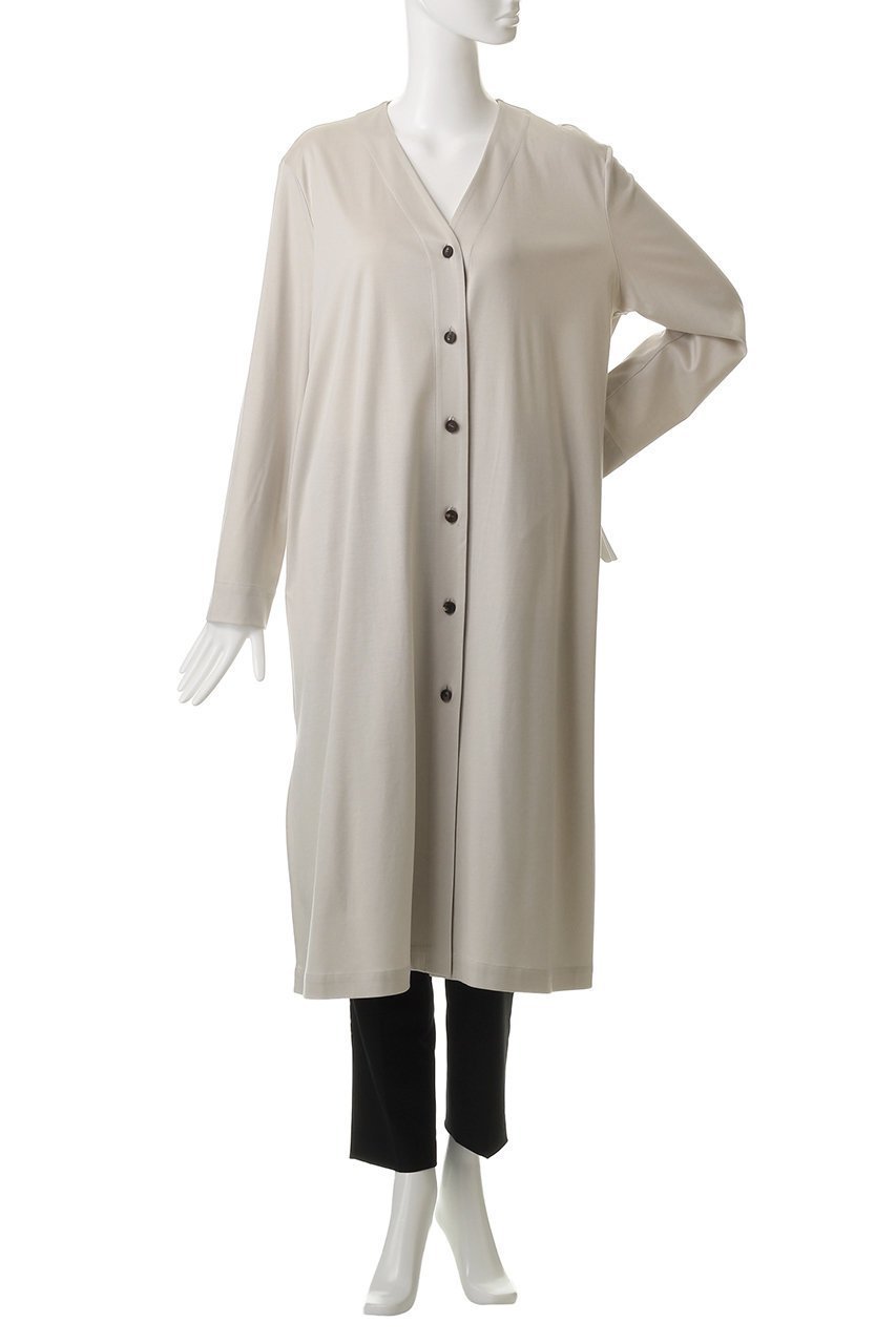 【エブール/ebure】の【Living】ソフトリヨセルコットンスムース ロングカーディガン 人気、トレンドファッション・服の通販 founy(ファニー) ファッション Fashion レディースファッション Fashion for Women トップス・カットソー Cut & Sew Tops カーディガン・羽織り Layered Style Cardigans シャツ・ブラウス・オフィスカジュアル Elegant Blouses & Button-Ups ロングTシャツ・Tシャツ Longline T-Shirts & Tees カットソー・ベーシックTシャツ Cut-and-Sewn Tops / Stretch Tees & Basics カーディガン Cardigan, Knitwear スリット Slit, Slit Detail ドレープ Drape, Draping Fabric リラックス Relax, Relaxed Fit ロング Long, Long-Length エレガント 上品 Elegant 定番 Standard, Basic Item other-2|ID: prp329100004910651 ipo3291000000036793965