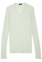 【イリスフォーセブン/IRIS 47】のcomfy long トップス 人気、トレンドファッション・服の通販 founy(ファニー) ファッション Fashion レディースファッション Fashion for Women トップス・カットソー Cut & Sew Tops シャツ・ブラウス・オフィスカジュアル Elegant Blouses & Button-Ups ロングTシャツ・Tシャツ Longline T-Shirts & Tees カットソー・ベーシックTシャツ Cut-and-Sewn Tops / Stretch Tees & Basics オーバル Oval Design カットソー Cut and Sewn Top スリーブ Sleeve, Long Sleeve / Short Sleeve デコルテ Décolleté, Neckline モダン Modern, Contemporary モノトーン Monotone, Black and White ロング Long, Long-Length エレガント 上品 Elegant thumbnail グリーン|ID: prp329100004910655 ipo3291000000036793993