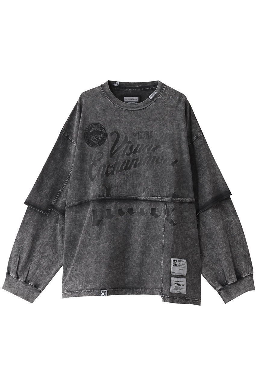 【メゾンスペシャル/MAISON SPECIAL】の【UNISEX】HYPNOSE加工ロンT ④ CAPTIVATE 人気、トレンドファッション・服の通販 founy(ファニー) ファッション Fashion レディースファッション Fashion for Women トップス・カットソー Cut & Sew Tops シャツ・ブラウス・オフィスカジュアル Elegant Blouses & Button-Ups ロングTシャツ・Tシャツ Longline T-Shirts & Tees カットソー・ベーシックTシャツ Cut-and-Sewn Tops / Stretch Tees & Basics ユニセックス Unisex, Genderless スリーブ Sleeve, Long Sleeve / Short Sleeve フロント Front, Front Design ロング Long, Long-Length other-1|ID: prp329100004910656 ipo3291000000036794000