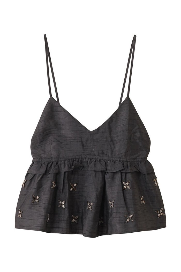 【マリリンムーン/MARILYN MOON】の【SOI-MeME】ビーズモチーフタフタキャミソール インテリア・キッズ・メンズ・レディースファッション・服の通販 founy(ファニー) https://founy.com/ ファッション Fashion レディースファッション Fashion for Women トップス・カットソー Cut & Sew Tops キャミソール&ノースリーブ Camisoles & Sleeveless Tops シャツ・ブラウス・オフィスカジュアル Elegant Blouses & Button-Ups ロングTシャツ・Tシャツ Longline T-Shirts & Tees カットソー・ベーシックTシャツ Cut-and-Sewn Tops / Stretch Tees & Basics おすすめ Recommended / Our Picks キャミ Camisole, Cami Top キャミソール Camisole, Spaghetti Strap Top セットアップ Set-Up, Coordinated Outfit タフタ Taffeta, Structured Fabric タンク Tank Top, Sleeveless Top フェミニン Feminine, Girly フリル Frill, Ruffle モチーフ Motif, Design Theme リボン Ribbon, Bow |ID: prp329100004910661 ipo3291000000036794042