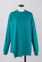 【ナゴンスタンス/nagonstans】のCO天竺 アシンメロンT 人気、トレンドファッション・服の通販 founy(ファニー) ファッション Fashion レディースファッション Fashion for Women トップス・カットソー Cut & Sew Tops シャツ・ブラウス・オフィスカジュアル Elegant Blouses & Button-Ups ロングTシャツ・Tシャツ Longline T-Shirts & Tees カットソー・ベーシックTシャツ Cut-and-Sewn Tops / Stretch Tees & Basics スリーブ Sleeve, Long Sleeve / Short Sleeve ロング Long, Long-Length 人気 Popular, Best Seller 冬 Winter / This Winter thumbnail Emerald|ID: prp329100004910686 ipo3291000000036794336