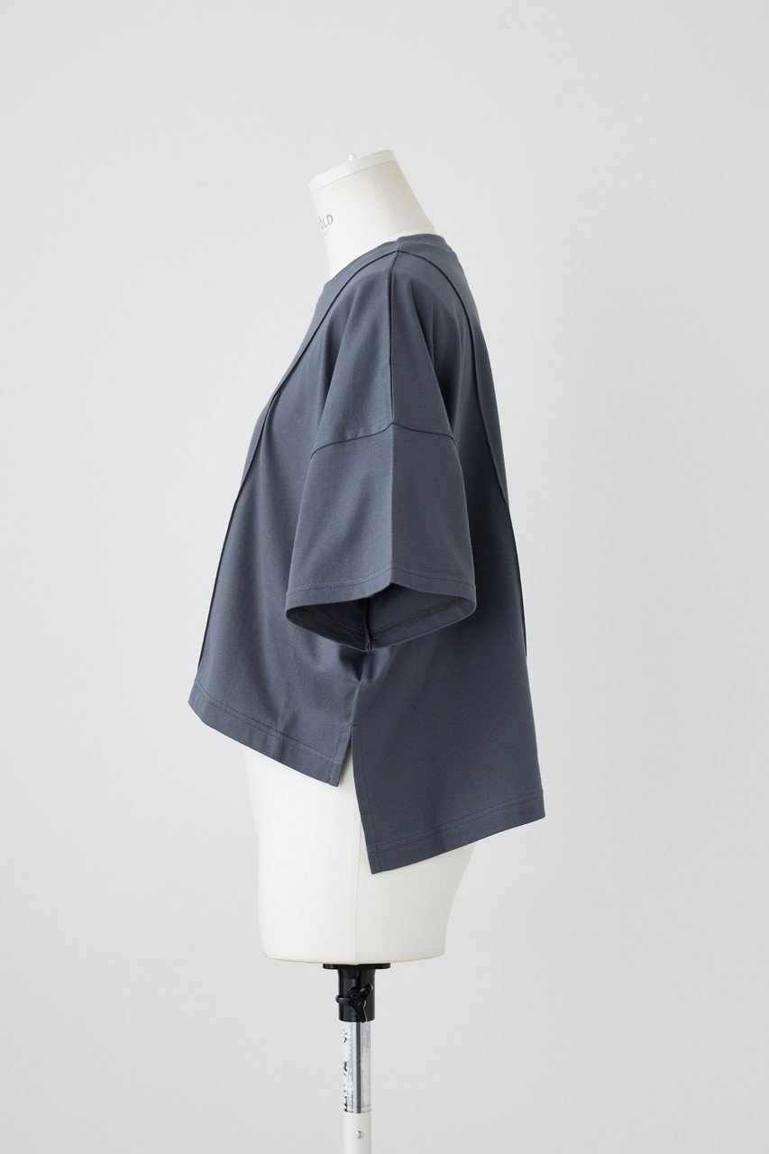 【エンフォルド/ENFOLD】のスビン天竺 ピンタック T/SH Tシャツ 人気、トレンドファッション・服の通販 founy(ファニー) ファッション Fashion レディースファッション Fashion for Women トップス・カットソー Cut & Sew Tops シャツ・ブラウス・オフィスカジュアル Elegant Blouses & Button-Ups ロングTシャツ・Tシャツ Longline T-Shirts & Tees カットソー・ベーシックTシャツ Cut-and-Sewn Tops / Stretch Tees & Basics ショート Short, Short Length スリーブ Sleeve, Long Sleeve / Short Sleeve バランス Balance, Style Balance other-2|ID: prp329100004910693 ipo3291000000036794439