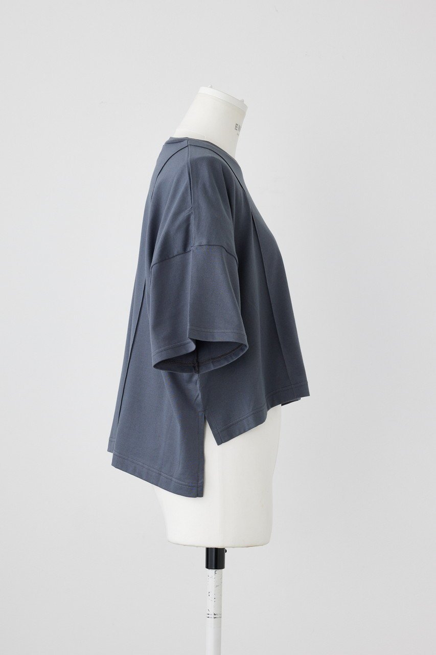 【エンフォルド/ENFOLD】のスビン天竺 ピンタック T/SH Tシャツ 人気、トレンドファッション・服の通販 founy(ファニー) ファッション Fashion レディースファッション Fashion for Women トップス・カットソー Cut & Sew Tops シャツ・ブラウス・オフィスカジュアル Elegant Blouses & Button-Ups ロングTシャツ・Tシャツ Longline T-Shirts & Tees カットソー・ベーシックTシャツ Cut-and-Sewn Tops / Stretch Tees & Basics ショート Short, Short Length スリーブ Sleeve, Long Sleeve / Short Sleeve バランス Balance, Style Balance other-4|ID: prp329100004910693 ipo3291000000036794441