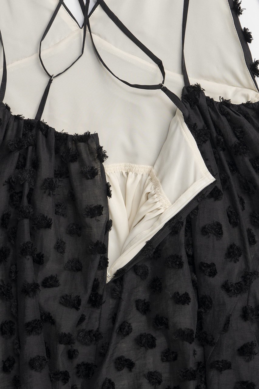 【プランク プロジェクト/PRANK PROJECT】のポンポンボリュームキャミドレス / Pom Pom Volume Cami Dress 人気、トレンドファッション・服の通販 founy(ファニー) ファッション Fashion レディースファッション Fashion for Women ワンピース Dresses フォーマル・パーティードレス・結婚式用ドレス Elegant & Casual Dresses チュニック Tunic Tops & Dresses おすすめ Recommended / Our Picks カッティング Cutting Detail カットジャガード Cut Jacquard ギャザー Gathered, Ruffled チュニック Tunic, Long Top ドット Polka Dot, Dot Pattern ラップ Wrap, Wrap Design リラックス Relax, Relaxed Fit ロング Long, Long-Length other-7|ID: prp329100004910709 ipo3291000000036794846