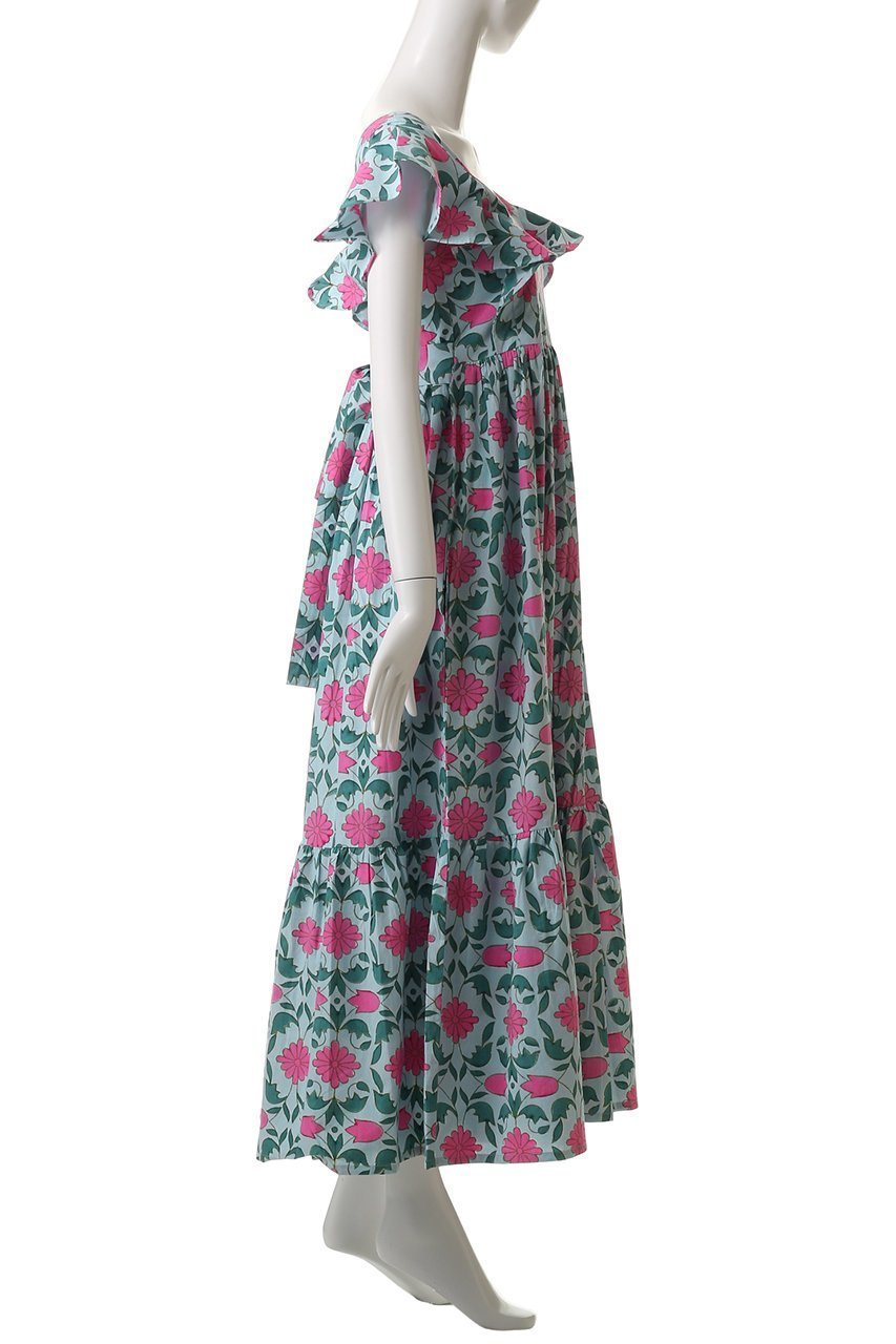 【エスゼット ブロックプリント/SZ Blockprints】のCHARLOTTE DRESS LISBON ワンピース 人気、トレンドファッション・服の通販 founy(ファニー) 　ファッション　Fashion　レディースファッション　Fashion for Women　ワンピース　Dresses　フォーマル・パーティードレス・結婚式用ドレス　Elegant & Casual Dresses　チュニック　Tunic Tops & Dresses　インド　Indian Textile　スクエア　Square, Square Shape　スリーブ　Sleeve, Long Sleeve / Short Sleeve　チュニック　Tunic, Long Top　フェミニン　Feminine, Girly　フラワー　Flower, Floral　フレア　Flare, Flared　ブロック　Block, Solid Block Pattern　プリント　Print, Printed Pattern　リゾート　Resort, Vacation Style　リボン　Ribbon, Bow　夏　Summer　春　Spring　S/S・春夏　SS, Spring/Summer, Warm Season　other-3|ID: prp329100004910712 ipo3291000000036794866