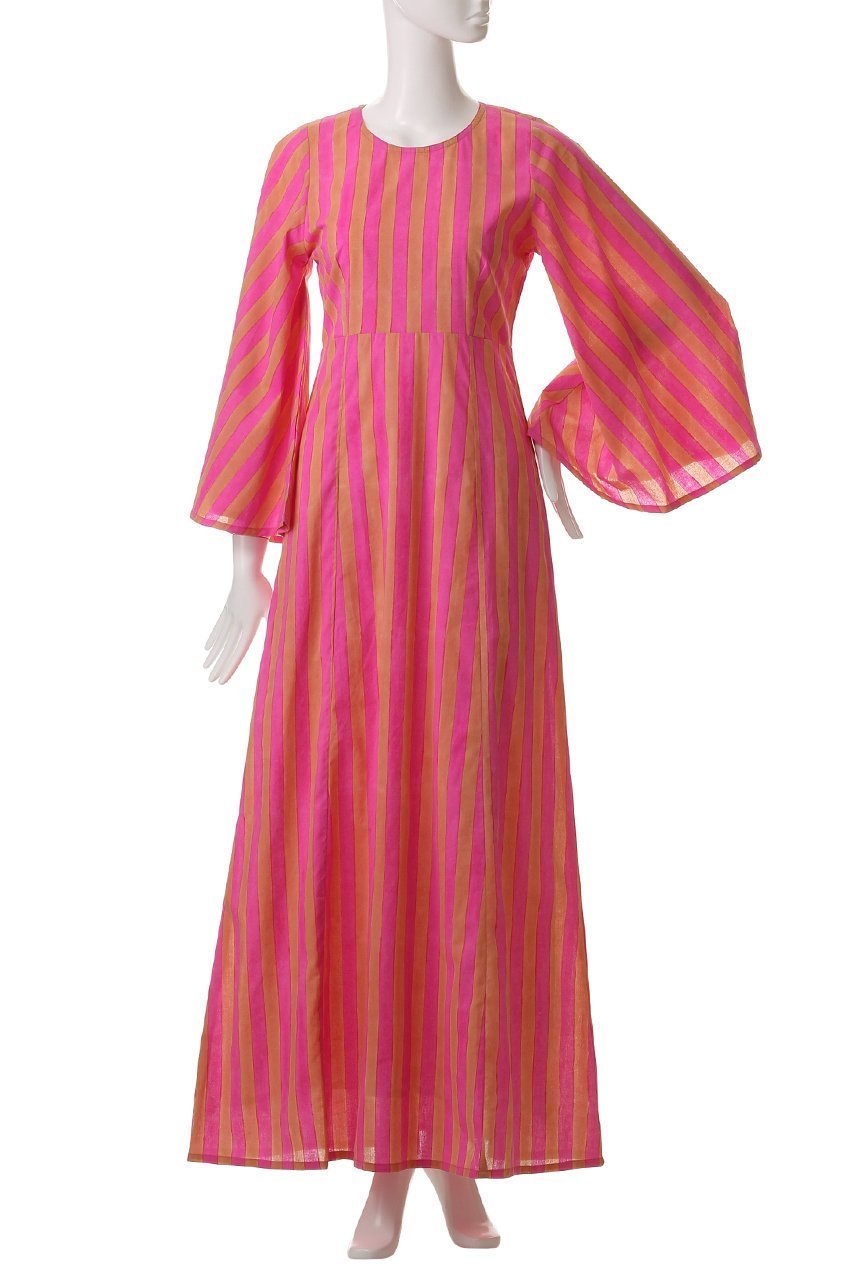 【エスゼット ブロックプリント/SZ Blockprints】のSTEVIE DRESS THICK STRIPE フレアスリーブワンピース 人気、トレンドファッション・服の通販 founy(ファニー) ファッション Fashion レディースファッション Fashion for Women ワンピース Dresses フォーマル・パーティードレス・結婚式用ドレス Elegant & Casual Dresses チュニック Tunic Tops & Dresses オケージョン Occasion Wear シューズ Shoes, Footwear ストライプ Stripe, Striped Pattern スリーブ Sleeve, Long Sleeve / Short Sleeve チュニック Tunic, Long Top フィット Fit, Slim Fit リゾート Resort, Vacation Style エレガント 上品 Elegant 夏 Summer 春 Spring S/S・春夏 SS, Spring/Summer, Warm Season other-2|ID: prp329100004910713 ipo3291000000036794873