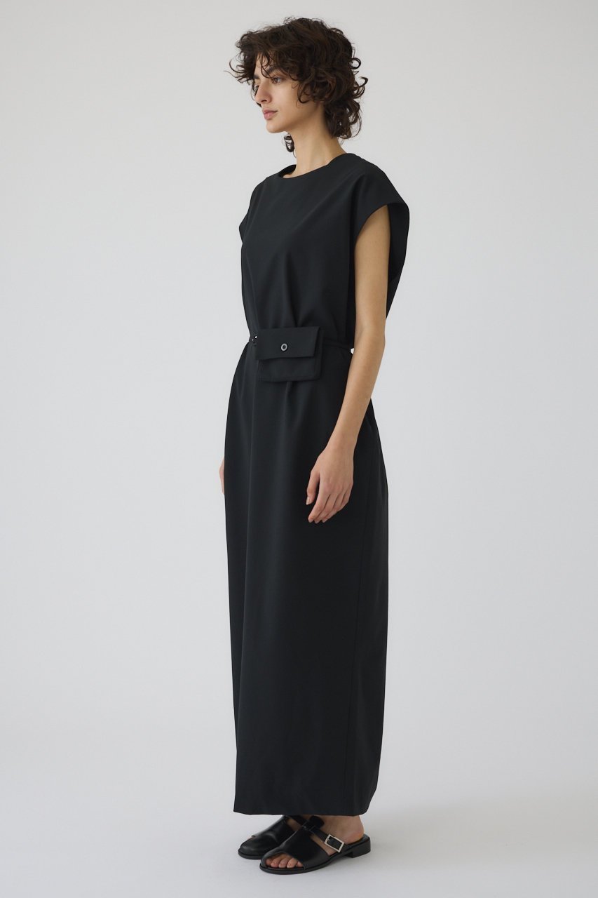 【リムアーク/RIM.ARK】のPochette belt set boat neck OP/ワンピース 人気、トレンドファッション・服の通販 founy(ファニー) 　ファッション　Fashion　レディースファッション　Fashion for Women　ワンピース　Dresses　チュニック　Tunic Tops & Dresses　シェイプ　Shape, Slim Fit　チュニック　Tunic, Long Top　メランジ　Melange, Mixed Yarn　リラックス　Relax, Relaxed Fit　ロング　Long, Long-Length　エレガント 上品　Elegant　夏　Summer　other-2|ID: prp329100004910724 ipo3291000000036794955