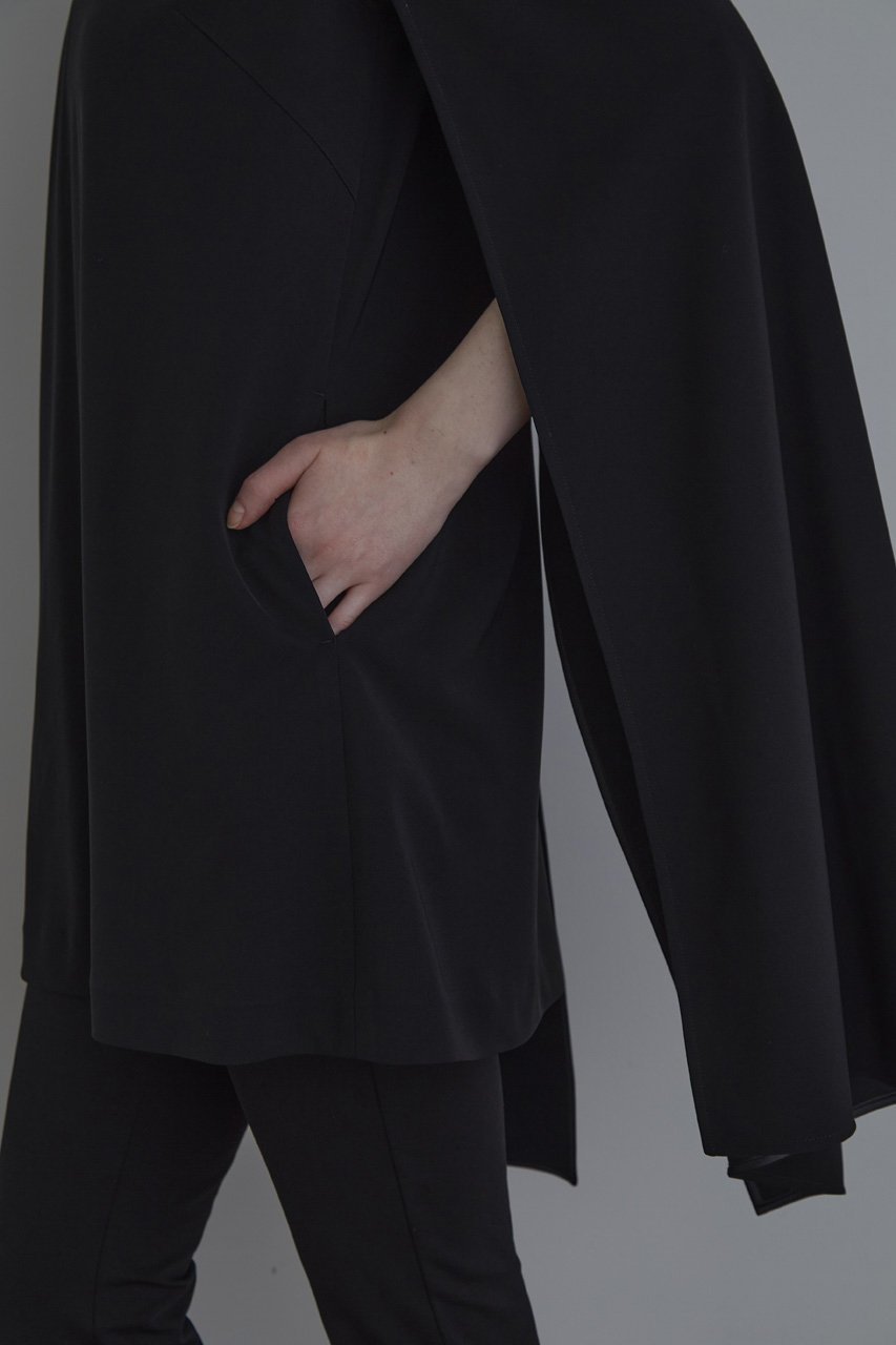 【ル フィル/LE PHIL】のケープドレス 人気、トレンドファッション・服の通販 founy(ファニー) 　ファッション　Fashion　レディースファッション　Fashion for Women　ワンピース　Dresses　フォーマル・パーティードレス・結婚式用ドレス　Elegant & Casual Dresses　チュニック　Tunic Tops & Dresses　エレガント 上品　Elegant　クラシカル　Classical, Vintage-Inspired　チュニック　Tunic, Long Top　ドレス　Dress, One-Piece　ドレープ　Drape, Draping Fabric　フレア　Flare, Flared　再入荷　Restock / Back in Stock　other-7|ID: prp329100004910729 ipo3291000000036794992